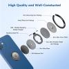 imageSyncwire Cell Phone Ring Holder Stand 360 Degree Rotation Universal Finger Ring Kickstand with Polished Metal Phone Grip for Magnetic Car Mount Compatible with iPhone Samsung LG Sony  GrayGray