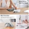 imageSyncwire Cell Phone Ring Holder Stand 360 Degree Rotation Universal Finger Ring Kickstand with Polished Metal Phone Grip for Magnetic Car Mount Compatible with iPhone Samsung LG Sony  GrayGlitter Silver