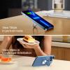 imageSyncwire Cell Phone Ring Holder Stand 360 Degree Rotation Universal Finger Ring Kickstand with Polished Metal Phone Grip for Magnetic Car Mount Compatible with iPhone Samsung LG Sony  GrayBlue