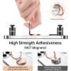 imageSyncwire Cell Phone Ring Holder Stand 360 Degree Rotation Universal Finger Ring Kickstand with Polished Metal Phone Grip for Magnetic Car Mount Compatible with iPhone Samsung LG Sony  GrayRose Gold
