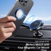 imageSyncwire Cell Phone Ring Holder Stand 360 Degree Rotation Universal Finger Ring Kickstand with Polished Metal Phone Grip for Magnetic Car Mount Compatible with iPhone Samsung LG Sony  GraySilver