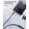 imageSyncwire Headphone Extension Cable  6FT HiFi SoundGold Plated JackTRS NylonBraided 35mm Male to Female Audio Extension Cord Compatible with iPhone iPad Smartphone Tablets Media Players6 feet
