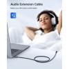 imageSyncwire Headphone Extension Cable  6FT HiFi SoundGold Plated JackTRS NylonBraided 35mm Male to Female Audio Extension Cord Compatible with iPhone iPad Smartphone Tablets Media Players6 feet