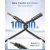 imageSyncwire Headphone Extension Cable  6FT HiFi SoundGold Plated JackTRS NylonBraided 35mm Male to Female Audio Extension Cord Compatible with iPhone iPad Smartphone Tablets Media Players6 feet