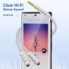 imageSyncwire Headphone Splitter NylonBraided Extension Cable Audio Stereo Y Splitter HiFi Sound 35mm Male To 2 Ports 35mm Female Headset Splitter for Phone PS4 Switch Tablets ampamp MoreSilver