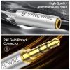 imageSyncwire Headphone Splitter NylonBraided Extension Cable Audio Stereo Y Splitter HiFi Sound 35mm Male To 2 Ports 35mm Female Headset Splitter for Phone PS4 Switch Tablets ampamp MoreSilver