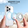 imageSyncwire Magnetic Phone Grip for MagSafe Magnetic Sparkle Phone Ring Holder Rotatable Kickstand Cell Phone Stand Removable MagSafe Accessories for iPhone 15 Pro Max 14 13 12Android Rose GoldPearly Luster