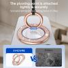 imageSyncwire Magnetic Phone Grip for MagSafe Magnetic Sparkle Phone Ring Holder Rotatable Kickstand Cell Phone Stand Removable MagSafe Accessories for iPhone 15 Pro Max 14 13 12Android Rose GoldRose Gold