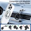 imageSyncwire Magnetic Phone Grip for MagSafe Magnetic Sparkle Phone Ring Holder Rotatable Kickstand Cell Phone Stand Removable MagSafe Accessories for iPhone 15 Pro Max 14 13 12Android Rose GoldPearly Luster