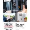 imageSyncwire Magnetic Phone Ring Holder for MagSafe Cell Phone Grip Stand Finger Ring Kickstand With TwoSided Magnetic Compatible iPhone 16 Pro Max 15 14 13 12 Android GreenLight Pink