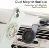 imageSyncwire Magnetic Phone Ring Holder for MagSafe Cell Phone Grip Stand Finger Ring Kickstand With TwoSided Magnetic Compatible iPhone 16 Pro Max 15 14 13 12 Android GreenYellow