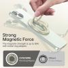 imageSyncwire Magnetic Phone Ring Holder for MagSafe Cell Phone Grip Stand Finger Ring Kickstand With TwoSided Magnetic Compatible iPhone 16 Pro Max 15 14 13 12 Android GreenYellow