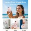 imageSyncwire Magnetic Phone Ring Holder for MagSafe Cell Phone Grip Stand Finger Ring Kickstand With TwoSided Magnetic Compatible iPhone 16 Pro Max 15 14 13 12 Android GreenLight Pink