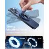imageSyncwire Magnetic Phone Ring Holder for MagSafe Cell Phone Grip Stand Finger Ring Kickstand With TwoSided Magnetic Compatible iPhone 16 Pro Max 15 14 13 12 Android GreenTitanium Blue