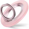 imageSyncwire Magnetic Phone Ring Holder for MagSafe Cell Phone Grip Stand Finger Ring Kickstand With TwoSided Magnetic Compatible iPhone 16 Pro Max 15 14 13 12 Android GreenLight Pink