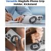imageSyncwire Magnetic Phone Ring Holder for MagSafe Cell Phone Grip Stand Finger Ring Kickstand With TwoSided Magnetic Compatible iPhone 16 Pro Max 15 14 13 12 Android GreenCarbon Fiber Black