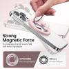 imageSyncwire Magnetic Phone Ring Holder for MagSafe Cell Phone Grip Stand Finger Ring Kickstand With TwoSided Magnetic Compatible iPhone 16 Pro Max 15 14 13 12 Android GreenLight Pink