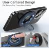 imageSyncwire Magnetic Phone Ring Holder for MagSafe Cell Phone Grip Stand Finger Ring Kickstand With TwoSided Magnetic Compatible iPhone 16 Pro Max 15 14 13 12 Android GreenTitanium Blue