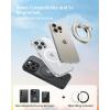 imageSyncwire Magnetic Phone Ring Holder for MagSafe Cell Phone Grip Stand Finger Ring Kickstand With TwoSided Magnetic Compatible iPhone 16 Pro Max 15 14 13 12 Android GreenTitanium