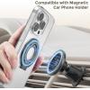 imageSyncwire Magnetic Phone Ring Holder for MagSafe UltraThin Cell Phone Grip Holder Magnet Ring Stand Compatible with iPhone 16 15 14 13 12 11 seriesBlackBlack