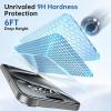 imageSyncwire Screen Protector for iPhone 14 Pro61 inch 3 Pack 10X Military Grade Protection Tempered Glass Easy Installation Frame Full Coverage HD Clear Bubble FreeiPhone 15 Pro