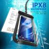 imageSyncwire Waterproof Mobile Phone Case Pack of 2 Underwater Mobile Phone Case 7 Inch Waterproof Mobile Phone Case with Side Buttons Seamless Design for iPhone 14 13 12 11 Pro XS Max Mini SE XR X 8BlackBlack