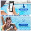 imageSyncwire Waterproof Mobile Phone Case Pack of 2 Underwater Mobile Phone Case 7 Inch Waterproof Mobile Phone Case with Side Buttons Seamless Design for iPhone 14 13 12 11 Pro XS Max Mini SE XR X 8BlackBlack