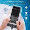 imageSyncwire Waterproof Mobile Phone Case Pack of 2 Underwater Mobile Phone Case 7 Inch Waterproof Mobile Phone Case with Side Buttons Seamless Design for iPhone 14 13 12 11 Pro XS Max Mini SE XR X 8Transparent  Black