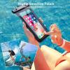 imageSyncwire Waterproof Mobile Phone Case Pack of 2 Underwater Mobile Phone Case 7 Inch Waterproof Mobile Phone Case with Side Buttons Seamless Design for iPhone 14 13 12 11 Pro XS Max Mini SE XR X 8black