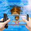 imageSyncwire Waterproof Mobile Phone Case Pack of 2 Underwater Mobile Phone Case 7 Inch Waterproof Mobile Phone Case with Side Buttons Seamless Design for iPhone 14 13 12 11 Pro XS Max Mini SE XR X 8Transparent