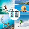 imageSyncwire Waterproof Mobile Phone Case Pack of 2 Underwater Mobile Phone Case 7 Inch Waterproof Mobile Phone Case with Side Buttons Seamless Design for iPhone 14 13 12 11 Pro XS Max Mini SE XR X 8BlackGreen