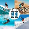 imageSyncwire Waterproof Mobile Phone Case Pack of 2 Underwater Mobile Phone Case 7 Inch Waterproof Mobile Phone Case with Side Buttons Seamless Design for iPhone 14 13 12 11 Pro XS Max Mini SE XR X 8Transparent
