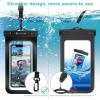 imageSyncwire Waterproof Mobile Phone Case Pack of 2 Underwater Mobile Phone Case 7 Inch Waterproof Mobile Phone Case with Side Buttons Seamless Design for iPhone 14 13 12 11 Pro XS Max Mini SE XR X 8BlackGreen