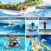 imageSyncwire Waterproof Mobile Phone Case Pack of 2 Underwater Mobile Phone Case 7 Inch Waterproof Mobile Phone Case with Side Buttons Seamless Design for iPhone 14 13 12 11 Pro XS Max Mini SE XR X 8black