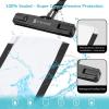 imageSyncwire Waterproof Mobile Phone Case Pack of 2 Underwater Mobile Phone Case 7 Inch Waterproof Mobile Phone Case with Side Buttons Seamless Design for iPhone 14 13 12 11 Pro XS Max Mini SE XR X 8black