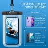 imageSyncwire Waterproof Mobile Phone Case Pack of 2 Underwater Mobile Phone Case 7 Inch Waterproof Mobile Phone Case with Side Buttons Seamless Design for iPhone 14 13 12 11 Pro XS Max Mini SE XR X 8TransparentTransparent