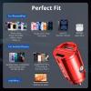 imageUSB C Car Charger Syncwire 90W PD 45W ampamp QC 45W USB Car Charger Adapter Fast Charging Super Mini ampamp All Metal Compatible with iPhone 1514 Pro Max Plus 13 12 Samsung S23S22S21 Pixel iPad RedRed