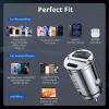 imageUSB C Car Charger Syncwire 90W PD 45W ampamp QC 45W USB Car Charger Adapter Fast Charging Super Mini ampamp All Metal Compatible with iPhone 1514 Pro Max Plus 13 12 Samsung S23S22S21 Pixel iPad RedSilver