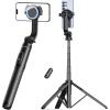 imageSYNCWIRE 64 Magnetic Selfie Stick Tripod Compatible with Magsafe Extendable Phone Tripod with Bluetooth Remote for iPhone and Android Smartphones