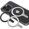 imageSYNCWIRE for MagSafe Sticker 3 Pack Compatible with MagSafe Ring Metal Ring Support Wireless Charging Magnetic Ring for Phone Case Universal for iPhone Galaxy All Standard Cases2 Silver1 Black