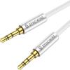 imageSyncwire 35mm Nylon Braided Aux Cable 33ft1mHiFi Sound Audio Auxiliary Input Adapter Male to Male Cord for Headphones Car Home Stereos Speaker iPhone iPad iPod Echo ampamp More  BlackSilver