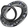 imageSyncwire Magnetic Phone Ring Holder for MagSafe Cell Phone Grip Stand Finger Ring Kickstand With TwoSided Magnetic Compatible iPhone 16 Pro Max 15 14 13 12 Android GreenGlitter Black
