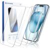 imageSyncwire Screen Protector for iPhone 14 Pro61 inch 3 Pack 10X Military Grade Protection Tempered Glass Easy Installation Frame Full Coverage HD Clear Bubble FreeiPhone 16  15