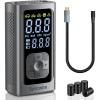 imageSyncwire Tire Inflator Portable Air Compressor  150PSI 2X Faster Inflation Smart Air Pump for Car Tires ExtraLarge LCD with Digital Pressure Gauge Auto ShutOff for Car Motorcycle Bike ampamp BallsSilver