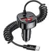 imageSyncwire USB C Car Charger with Battery Leakage Prevention 66W Super Fast Car Adapter with PD ampamp QC 30 Built in 6FT Type C Coiled Cable for iPhone 1615 Series Samsung GalaxyGoogle PixeliPad Pro