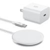 imageSyncwire Upgraded Magnetic Wireless Charger with 20W USB C Wall Adapter and Metal Plate Compatible with MagSafe Charger for iPhone 13 Pro Max13Pro1313Mini iPhone 12Pro Max12Pro12Mini12 Airpods