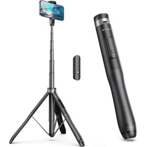 imageSYNCWIRE 535quot Phone Tripod Selfie Stick Tripod with Bluetooth Remote AllinOne Aluminum Phone Tripod Stand for 47 iPhone and Android Smartphones Black