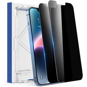 imageSYNCWIRE Privacy Screen Protector for iPhone 11 ProXSX10 Pack of 2 AntiSpy 9H Hardness Shatterproof Screen Protector 3D BubbleFree Protective Glass Privacy Screen ProtectoriPhone 141313 Pro61 Inch