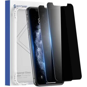 imageSYNCWIRE Privacy Screen Protector for iPhone 11 ProXSX10 Pack of 2 AntiSpy 9H Hardness Shatterproof Screen Protector 3D BubbleFree Protective Glass Privacy Screen Protectorfor iPhone 11 Pro MaxXS Max65