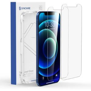 imageSYNCWIRE Screen Protector for iPhone 1212 Pro Tempered Glass Film Easy Installation Frame 9H Hardness Case friendly 9999 HD Clear Bubble Free Sensitive Touch for Apple 61quot  2 PackiPhone 12  iPhone 12pro
